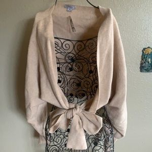 Size S Favlux Peach Pink Tie-up Cardigan